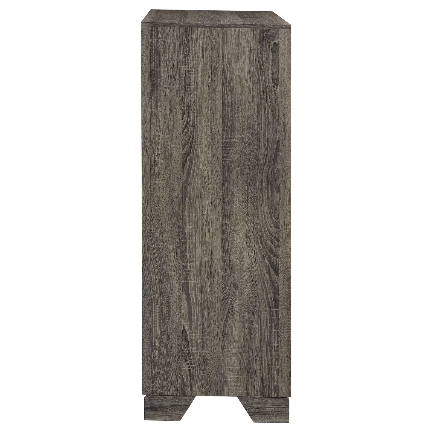 Funston - 4 Drawer Chest Of Drawers With Bar Handles - Brown Oak