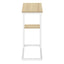 Accent Table, C - Shaped, Marble Look Contemporary & Modern Convenient Design