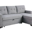 Upholstered Pull Out Sectional Sofa With Chaise