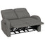 Manual Reclining Loveseat With Dual Seating Support For Living Room