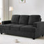 Modern Sofa, Comfortable 3 Seater Couch With Deep Seating, Loose Back Cushions, Wide Arms