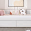 Upholstered Daybed With Ergonomic Design Backrest