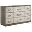 4 Piece Queen Bedroom Set With Built In Storage And Mirror - Oak