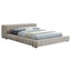 Kinsley - Upholstered Full Platform Bed With Low Profile And Tufted Headboard - Taupe