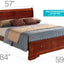 Upholstered Panel Sleigh Bed Design