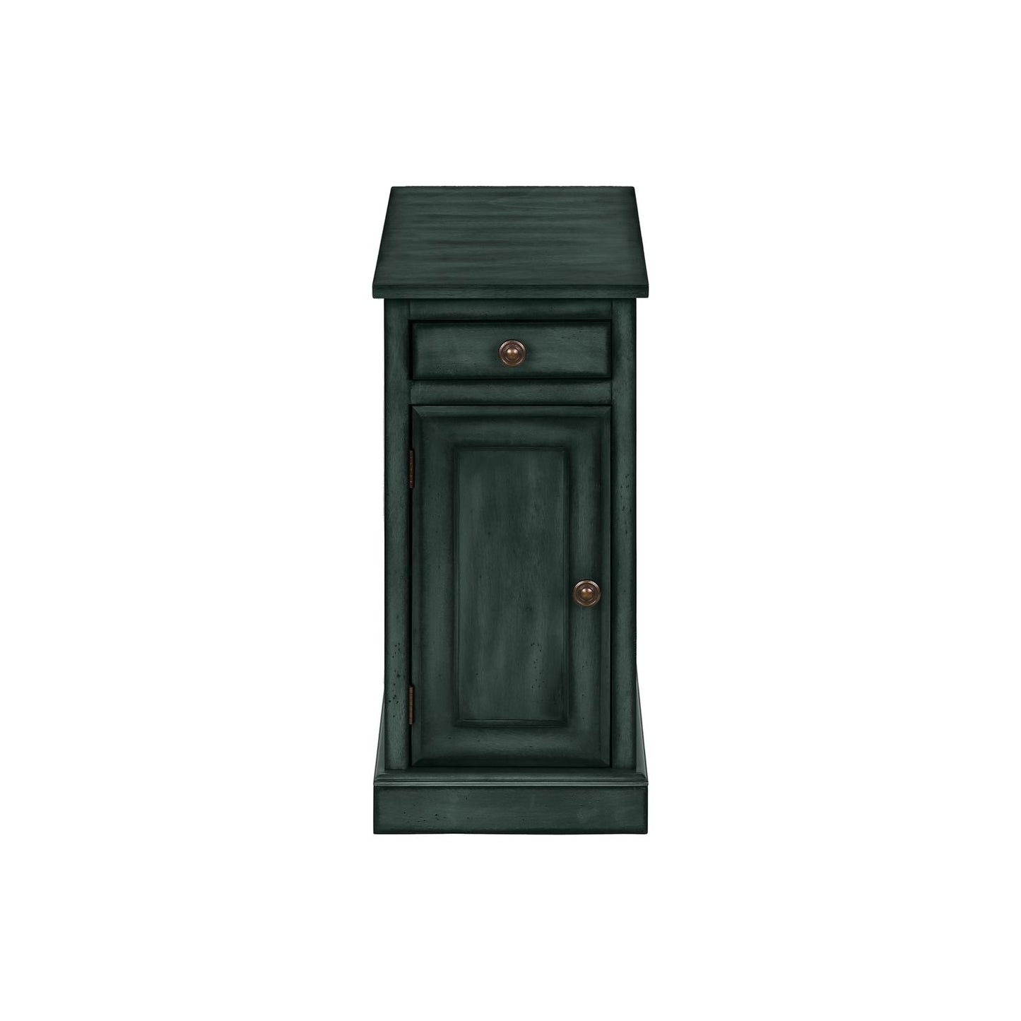 Accent Table With Storage Drawer For Living Room - Blue