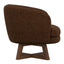Swivel Accent Chair With Sculptural Base