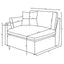 Greeley - 5 Piece Upholstered Modular Sectional Sofa - Ivory