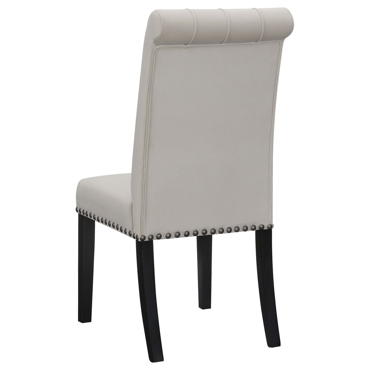 Tufted Rolled Backrest Side Chairs (Set of 2)