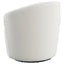 Tempest - Upholstered Barrel Back Swivel Chair - White