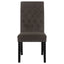 Side Chairs With Tufting Nailhead Trim (Set of 2) - Brown