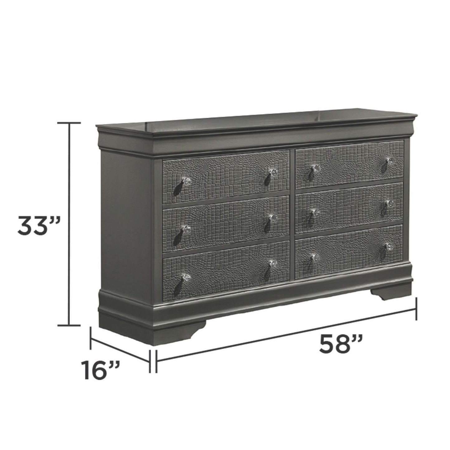 Blaze - 6 Drawer Dresser