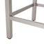 Outdoor 43" Aluminum Bar Table With Rattan Table Top - Gray / Silver