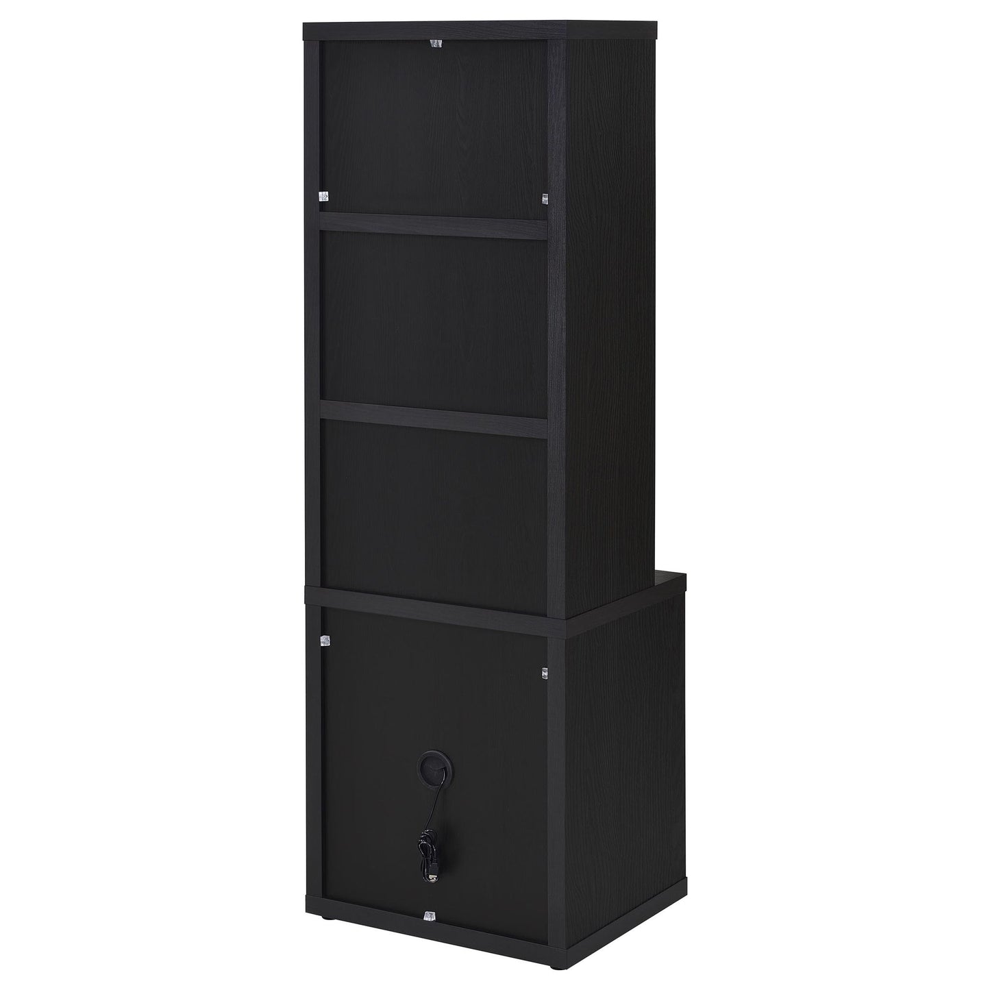 Geary - 3 Shelf Bookcase With USB Charging And Lockable Top Drawer