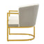 Upholstered Reading Accent Armchair For Living Room