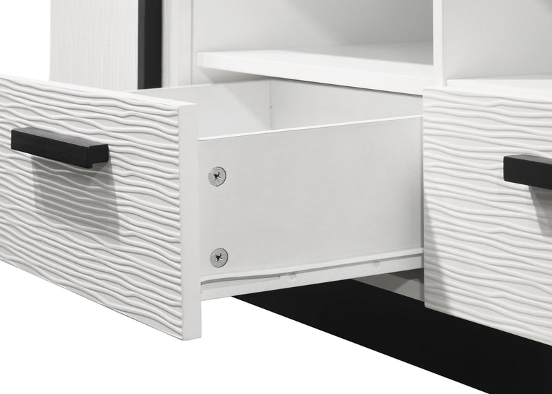 Matilda - Mueble para TV con cajones - Acabado blanco