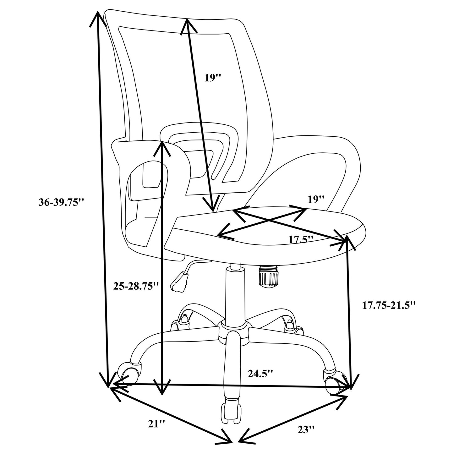 Anaheim - Adjustable Office Chair