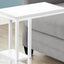 Accent Table, C - Shaped, Marble Look Contemporary & Modern Convenient Design
