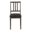 Dining Chair, Side, Upholstered For Dining Room, Transitional (Set of 2) - Brown
