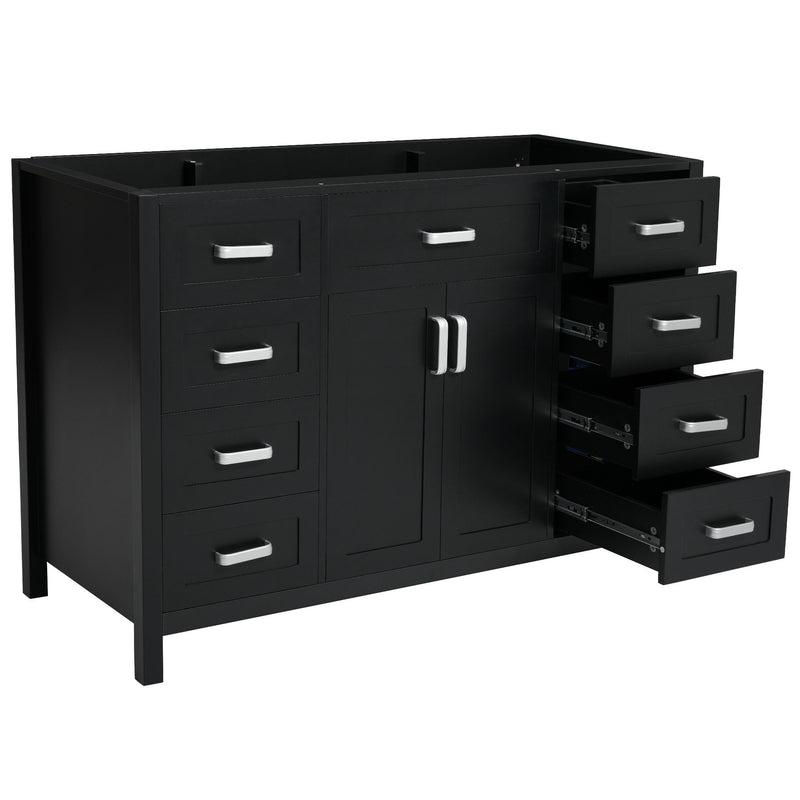 Bathroom Vanity Cabinet Only With 2 Soft Close Doors And 8 Drawers