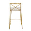 Modern Charlotte - Contemporary Fixed Height Counter Stool (Set of 2)