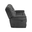 Reclining Sofa - Gray - Faux Leather