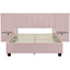 Upholstered Platform Bed With Big Headboard
