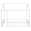Metal Bed House Bed Frame With Fence
