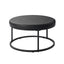 Forma - 4 Piece Occasional Set (1 Coffee, 1 Large End Table & 1 Stool, 1 Small End Table) - Black / White / Gray