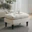 Lofton - Pillow Top Ottoman With Button Tufting - Cream