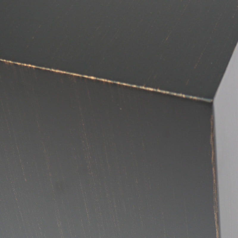 Modern Iron Tank Holder Side Table With Powder Coated Frame - Brown / Gold