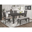 Erskin - Upholstered Dining Bench With Button Tufted Cushion - Dark Gray