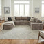 Modular Cloud Sectional Sofa Set, U-Shaped Upholstered Couch With Deep Seat