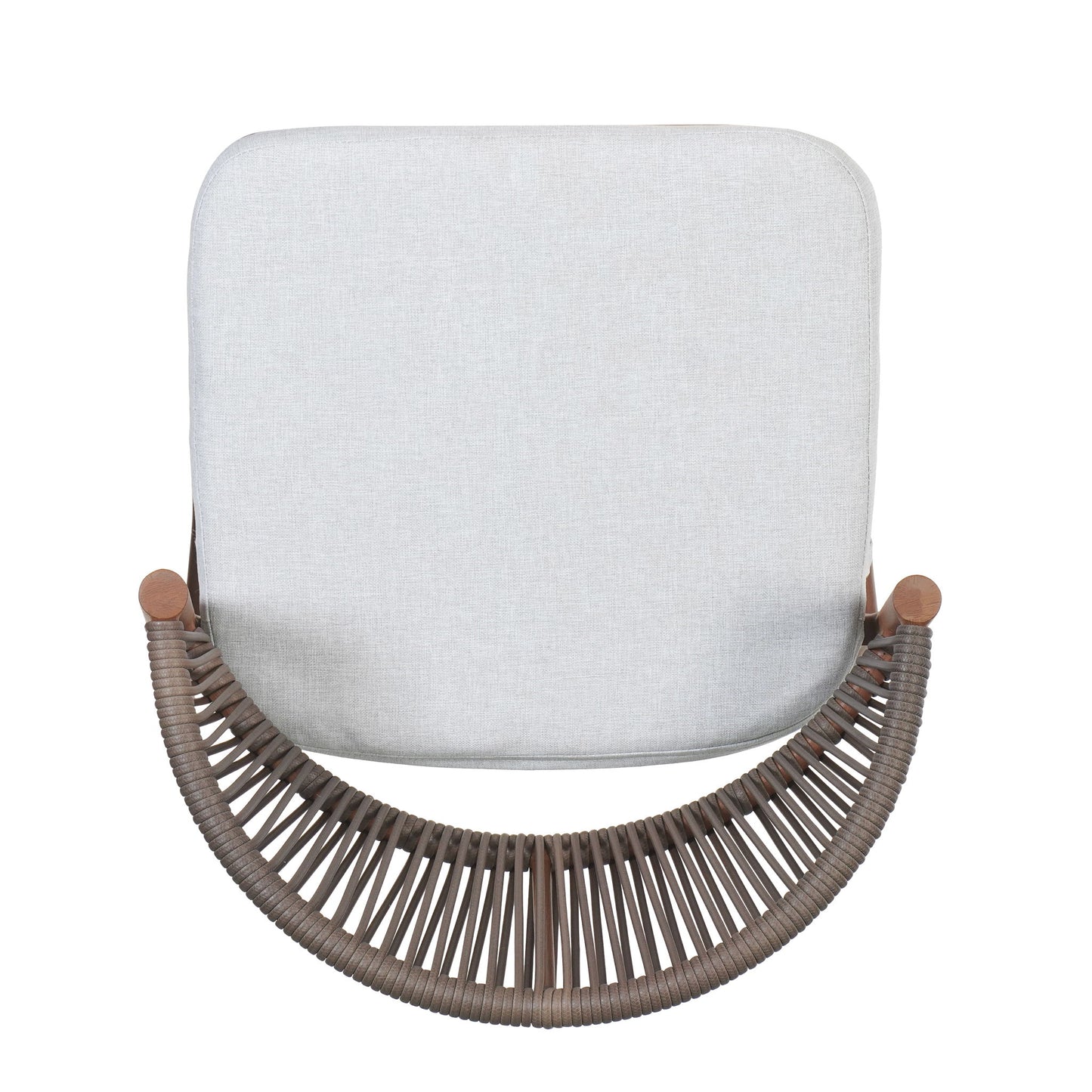 Outdoor 26" Counter Height Metal Frame Counter Stools With Scallop Shaped Backrest & Water Resistant Cushions