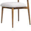 Locke - Modern Upholstered Dining Chair With Frame - Salt / Pepper