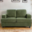 Modern Loveseat, Comfortable 2 Seater Couch With Deep Seating, Loose Back Cushions, Wide Arms