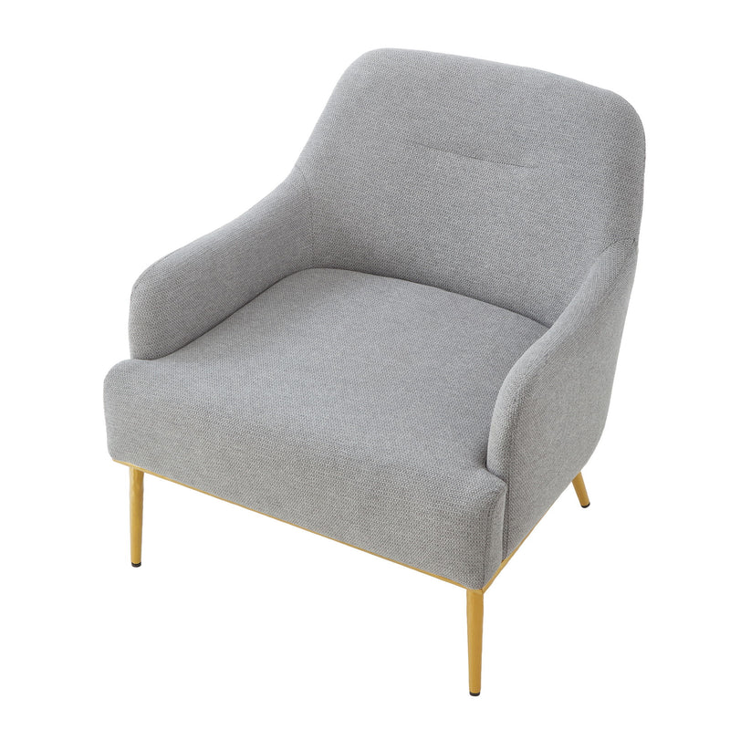 Modern Elegance Accent Chair With Curved Backrest