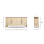 Milo - 4 Door Sideboard - Natural