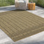 Earth - 7'10" X 10'3" Polypropylene, Indoor, Outdoor Area Rug - Jute / Black