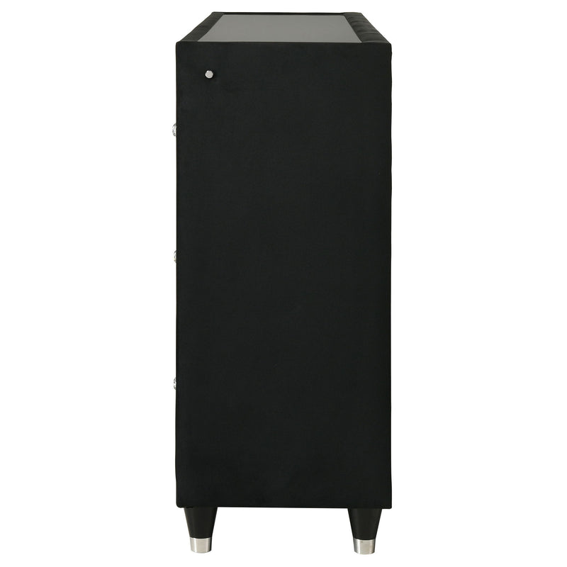 Mika - 8 Drawer LED Fireplace Dresser