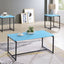 GT - 3 Piece Carbon Fiber Wrap Coffee Table And End Table (Set of 3)