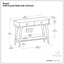 Draper - Console Table - Teak