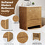 Softened Modern Bathroom Vanity With Sink