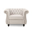 Nexuson - Upholstered Chesterfield Chair With Deep Tufted And Nailhead Trim