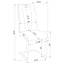 Creston - 5 Piece Dining Set With Upholstered Chairs - Gloss White