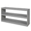 Loft Low Study Bed With Cabinet, Shelves And Rolling Portable Desk, Multiple Functions
