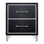 Ava - 2 Drawer Nightstand - Ebony