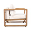 Outdoor Lounge Chair With Oversized Cushion Set For Patio