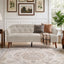 3 Seater Tufted Upholstered Couch Comfy Living Room Sofa