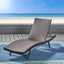 Kauai - Modern Style Pe Wicker Chaise Lounge - Brown Multi